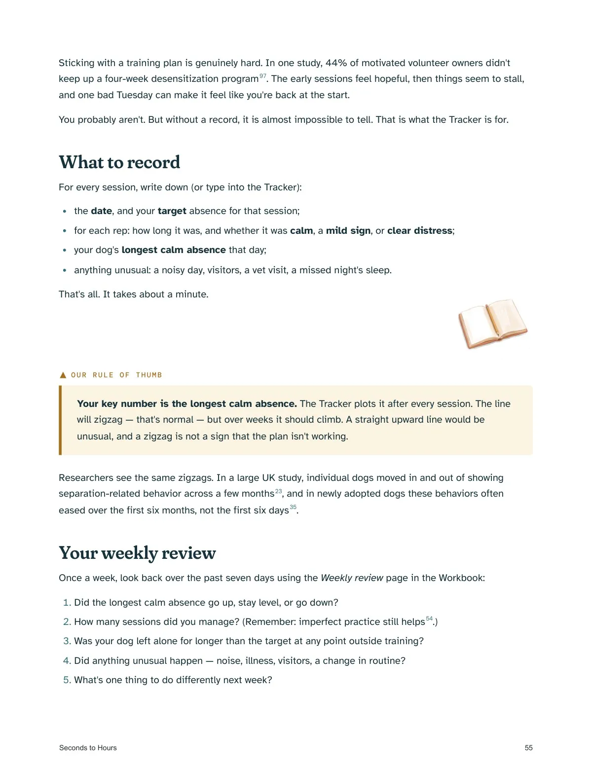 The Guide: Tracking and plateaus — real page