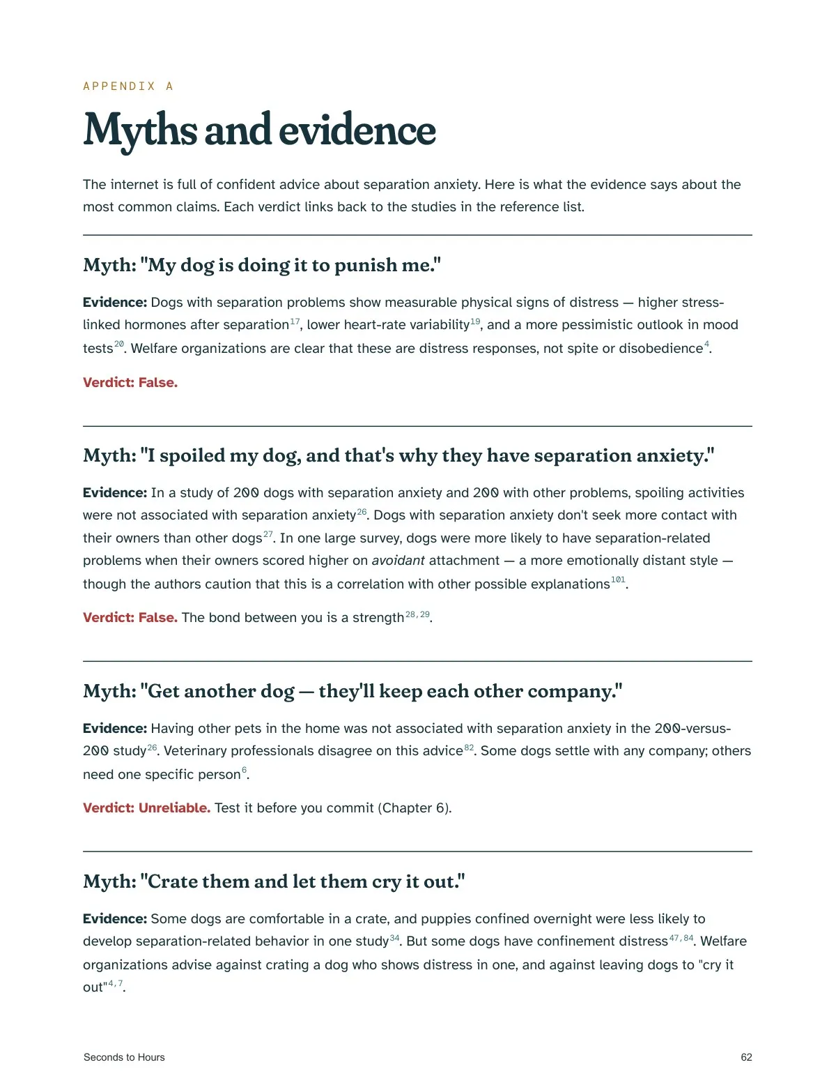 The Guide: Myths and evidence — real page